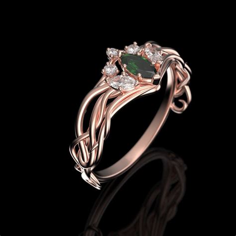 elven engagement ring|elvish inspired engagement rings.